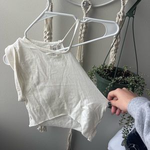 Urban white one shoulder top!